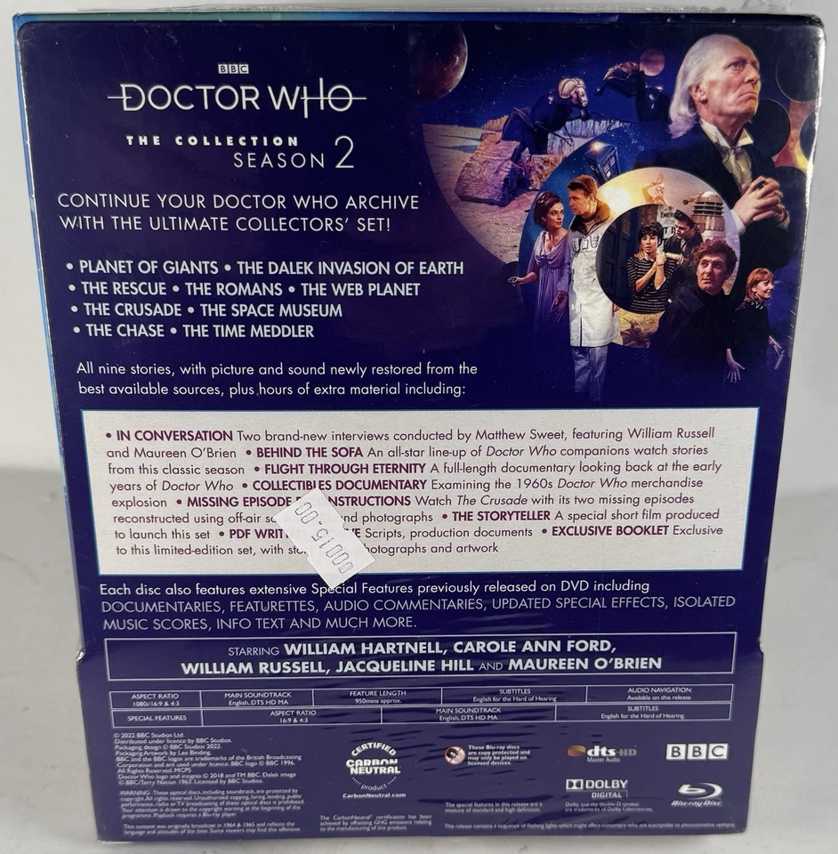 Doctor Who: The Collection Season 2 - New & Sealed Limited Edition Blu-Ray Set - Image 3 of 4