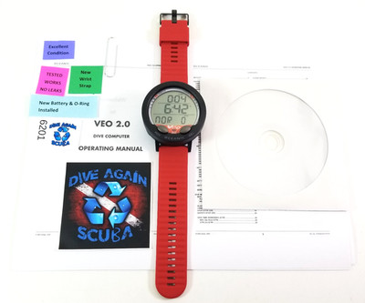 Oceanic Veo 2.0 Tauchcomputer Armband für Tauchen Luft & Nitrox EXCELLENT! #6201