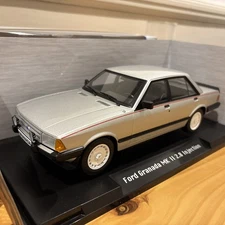 1:18 MCG Ford Granada MK2 2.8 Injection Silver Model Car Group 18311