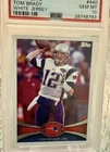 2012 Topps #440 Tom Brady PSA 10 Gem Mint White Jersey