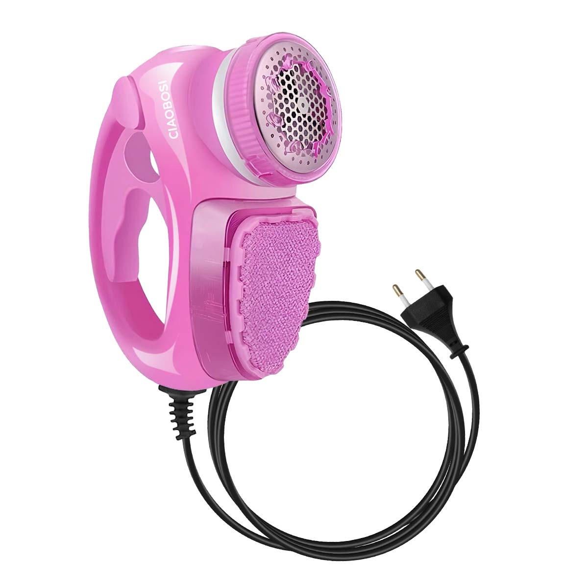 Rasoir anti-peluche électrique rose Avizar pour pulls en laine et canapés en tissu