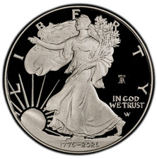 2026-W 1 PROOF Silver Eagle with Liberty Bell PCGS PR70DCAM FS Variety 250 Ann.