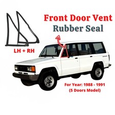 Isuzu Trooper Bighorn 5d Model 1988-1991 Front Door Vent Rubber Seal Pair Isuzu Trooper Bighorn 5d Model 1988-1991 Front Door Vent Rubber Seal Pair