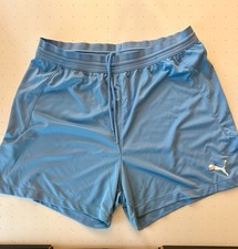 Puma sky blue women's small soccer shorts Team Final 21 brand new with tags