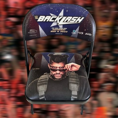 Official WWE Backlash 2023 RINGSIDE CHAIR FEATURING BAD BUNNY
