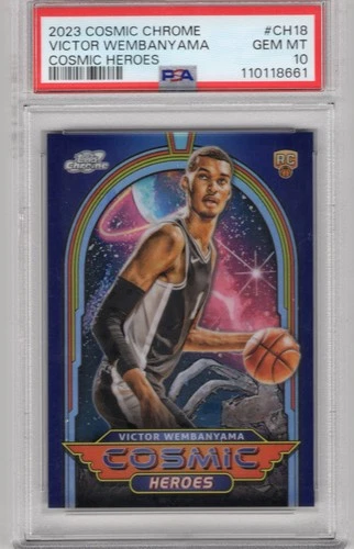 2023-24 Topps Cosmic Chrome Victor Wembanyama Cosmic Heroes #CH-18 PSA 10