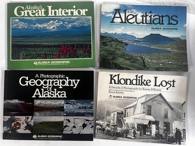 Alaska Geographic Vol 7 1980 Softcover Book Lot of 4 Interior Aleutians Klondike