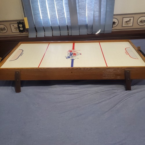 Vintage Carrom Air Hockey Table Mini Tabletop Face-off Fast Action