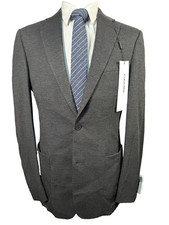 New CALVIN KLEIN Mens Gray SLIM FIT STRETCH CHINO Sport Coat Blazer Jacket 40L