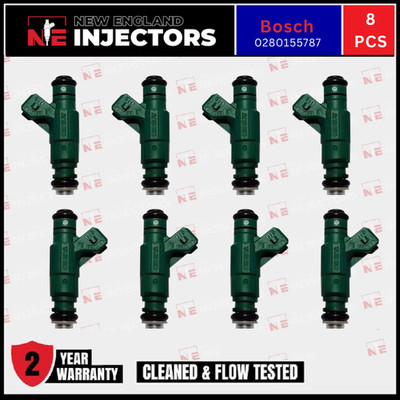 Bosch 0280155787 Fuel Injectors 99-04 Land Rover 4.0L 4.6L Discovery II Set of 8