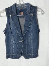 G by Guess Denim Vest Size small Jean Waistcoat