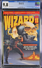 Wizard Magazine #13 Ghost Rider CGC 9.8 Nelson DeCastro Cover Out Poster 1992
