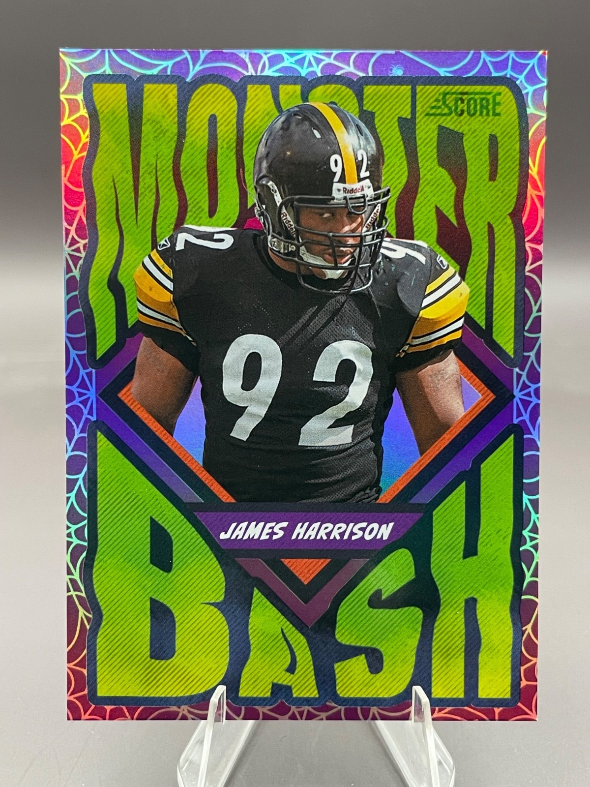 JAMES HARRISON #283 Holo Webs Monster Bash Insert 2026 Score-A-Treat STEELERS