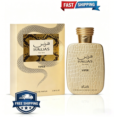 #ad Rasasi Hawas For Him Viper EDP 100 ml 3.4 fl oz Spray New Sealed $25.99