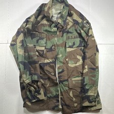 U.S. Army Woodland Camo BDU Field Coat Jacket Small Regular 8415-01-084-1643