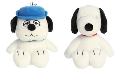 New Aurora Peanuts 2 Piece Floppy Legs Plush Bundle, 8'' Olaf and 8'' Snoopy
