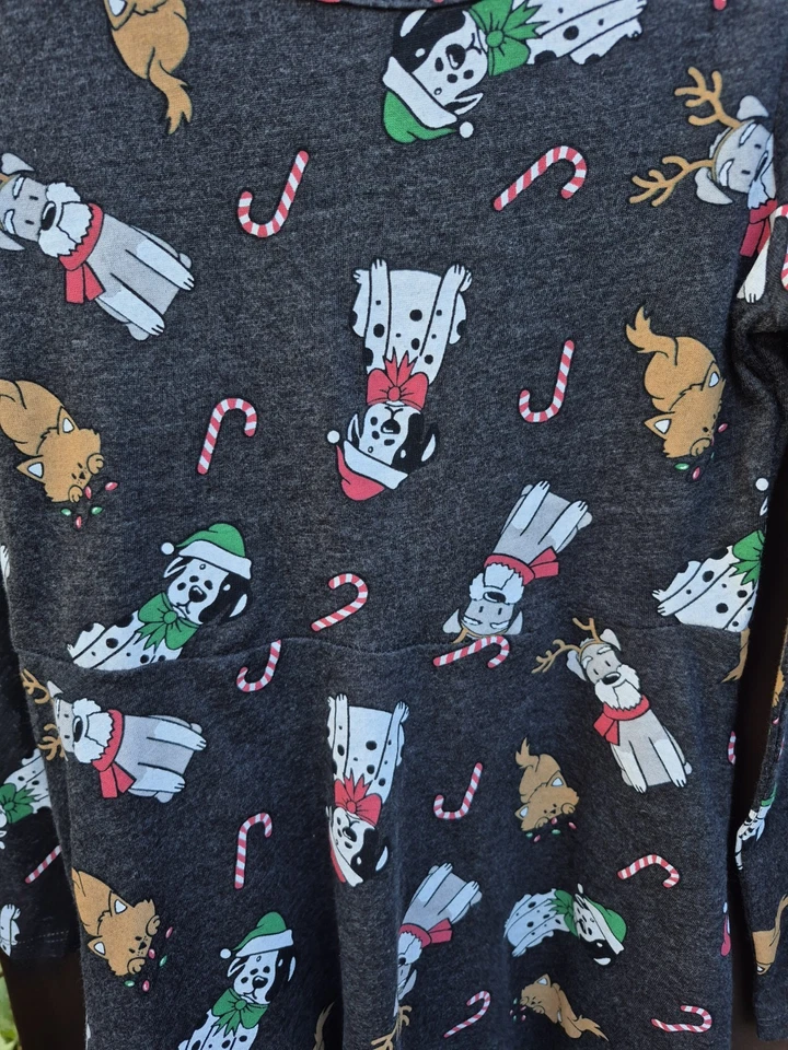 Vestido George Niñas Manga Larga Dálmata Invierno Talla XS 4-5 NUEVO CON ETIQUETAS Foto 4 de 4