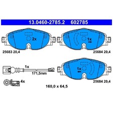 Satz Bremsbeläge Bremsklötze vorne für Seat Ateca KH7 Leon 5F1 KL1 KL8 | 2430