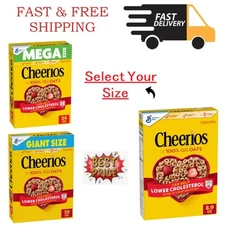Cheerios, Heart Healthy Gluten Free Breakfast Cereal, ( Select Your Size )