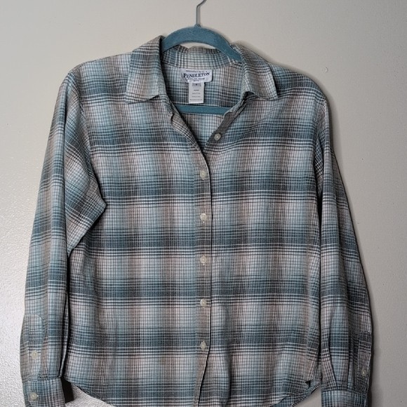 BUNDLE (2) Pendleton Cotton Plaid Button Down Shi… - image 9