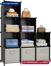 Closet Organizers and Storage, 9 Cube Storage Organizer, Portable Closet Organiz