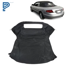 For Chrysler Sebring 1996-2006 Convertible Soft Top & Plastic Window Black