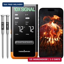 ThermoMaven Sub-1G Wireless Meat Thermometer, 2 Probes WiFi Thermometer  3000FT