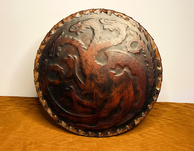 Game of Thrones Shield | Dragon Shield | Leather Covered Shield Best For Gift