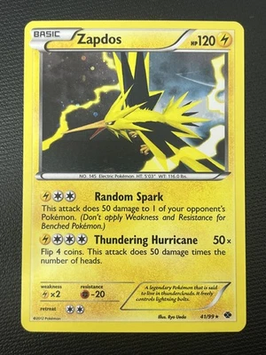 zapdos holographic pokemon card value - ex 145/165 - Pokemon 151 - Double Rare - Holo Foil [Electric][Electric][Colorless] Pokemon Fossil Rare Zapdos #30