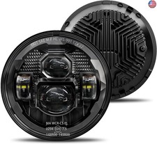 HWSTAR Pair New 1000 Bright Anti-glare 7 Inch Led Headlights Round Compatible
