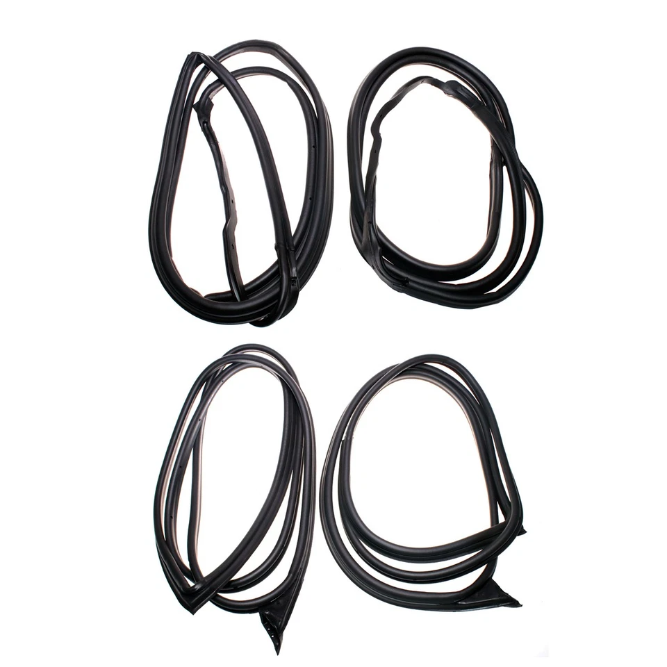 Juego de tiras climáticas para puerta Fit Mercedes-Benz W124 Clase E 200E 260E 280E 500E FR y RR Foto 2 de 4