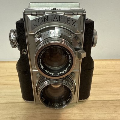Rare Zeiss Ikon Contaflex TLR 35mm Camera Carl Zeiss Sonnar 2/50mm 1:2 F5cm READ