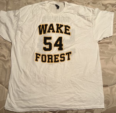 New White Tshirt Wake Forest Rodney Rogers #54 Size 2XL Gildan Short Sleeve