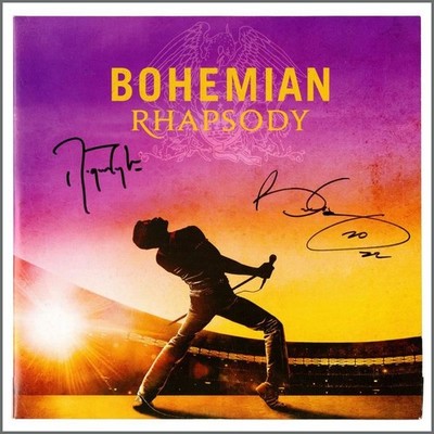 Queen Bohemian Rhapsody 2018 OST Vinyl Signed By Brian May & Roger Taylor (UK)