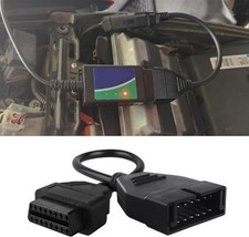 OBD1 to OBD2 Adapter Cable, 12 Pin to 16 Pin Diagnostic Scanner Connector for Mo