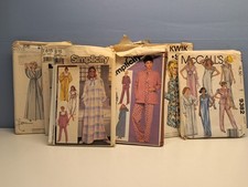 Lot.of 10 Vtg Sewing Patterns Lingerie And Pajamas Cut And Uncut