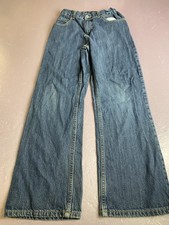 Faded Glory Boys' Jeans Size 16R Regular Straight Leg Blue Denim Adjustable