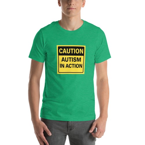 PRECAUCIÓN Camiseta Autismo En Acción Unisex - Imagen 4 de 8
