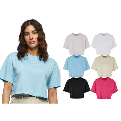 Build Your Brand Women s short oversized tee