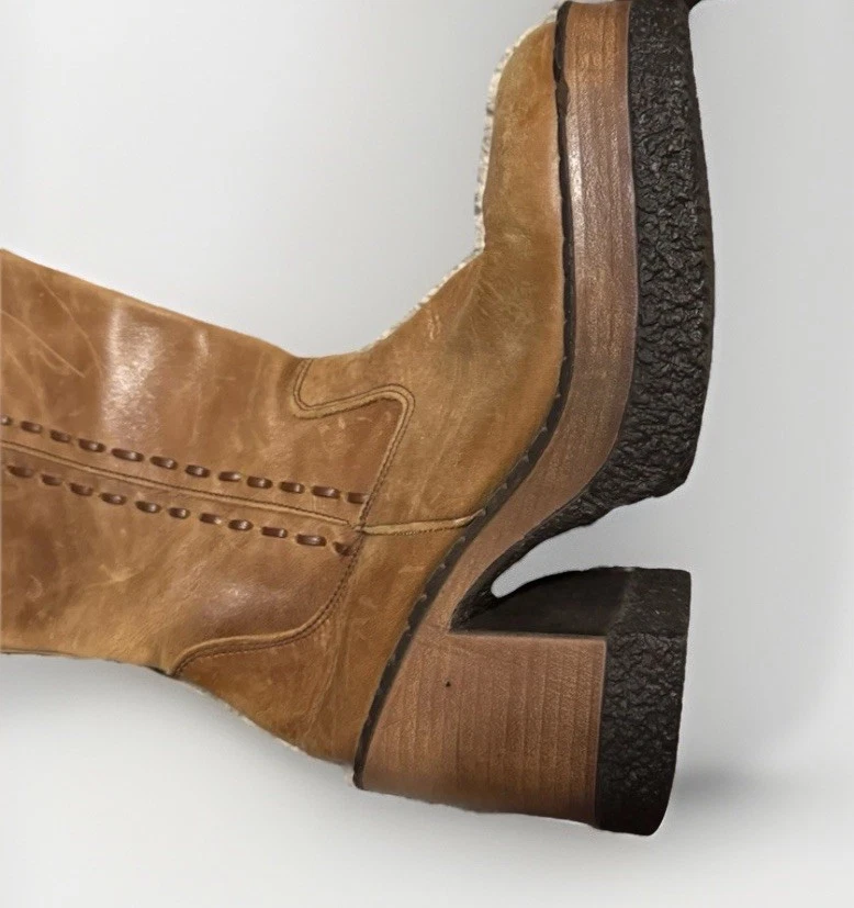Botas Vintage, Talla 6, Cuero Marrón, Gruesas, Excelente Estado Foto 4 de 4