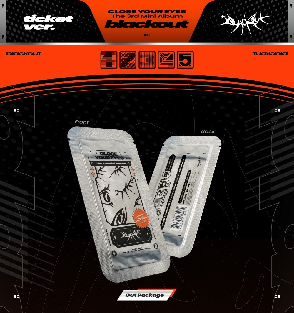 CLOSE YOUR EYES - 3rd Mini Album blackout [ticket ver.] | eBay
