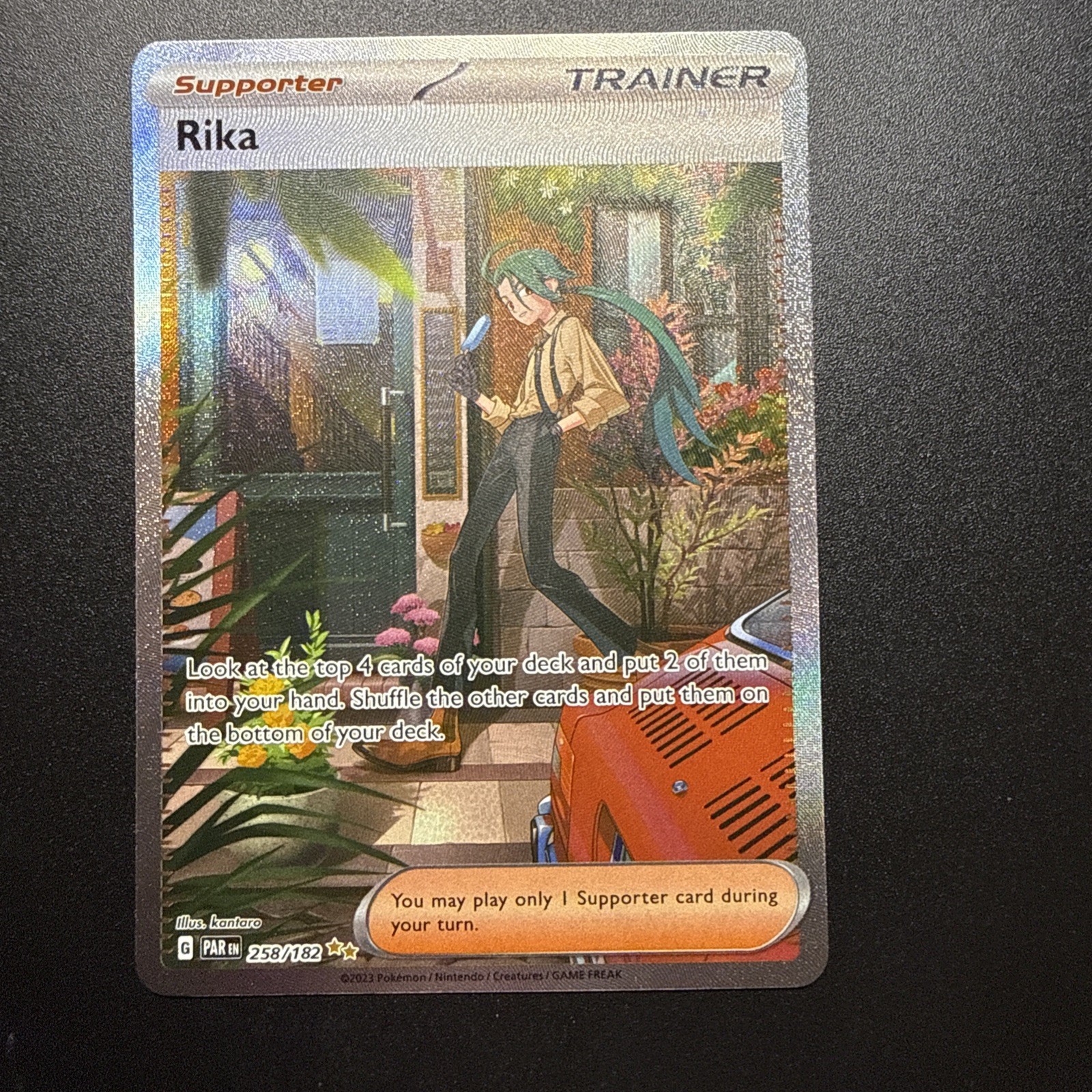Rika 258/182 Special Illustration Rare Paradox Rift Pokemon