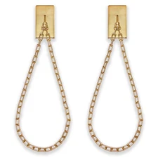 ® Luxury Chain Tiebacks – Premium Metal Wall Mounted Curtain Holdbacks with 3...