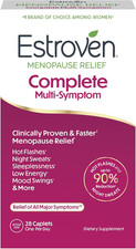 Estroven Complete Multi-Symptom Menopause Supplement for Women, 28 Ct., Clinical