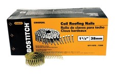 Bostitch 1-1/2 In. L Galvanized Roofing Nails 15 Deg 7200 Pk
