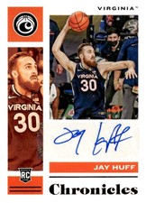 2021 Panini Chronicles Draft Picks #CR-JHU Jay Huff Chronicles Rookie Signatures