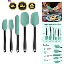 Silicone Spatula Set of 5,High Temperature Resistant, Food Grade Silicone, Di...