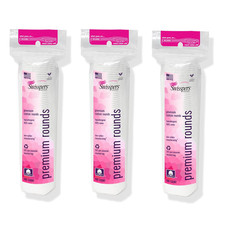 Swisspers Premium Cotton Rounds - 100 Chlorine Free Cotton Face Pads for Makeup