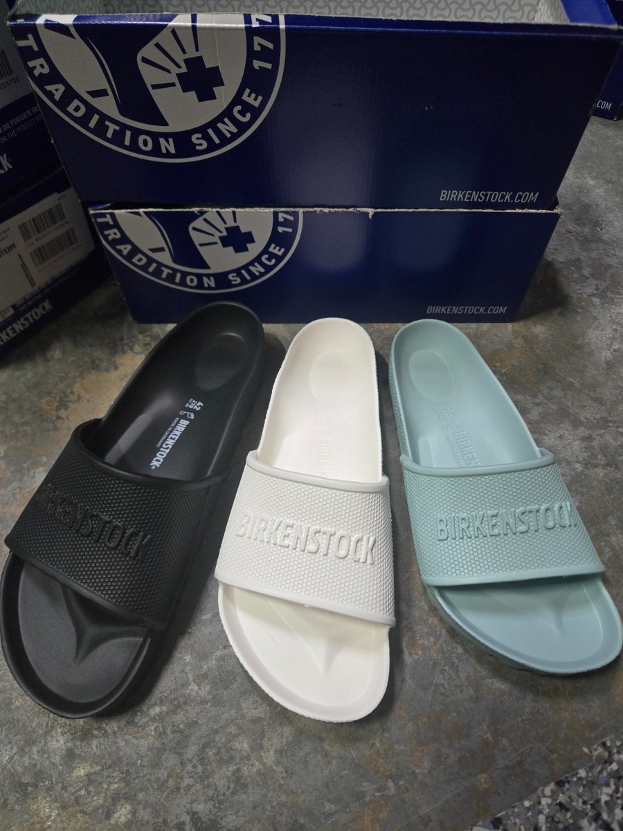 ‥ Birkenstock Barbados Regular fit rubber EVA slide Sandals Water