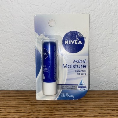 Brand New Nivea A Kiss of Moisture Lip Care Shea Butter & Provitamin B5, 0.17 OZ